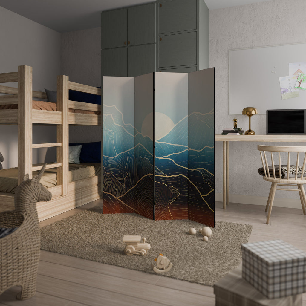 LUNAR SECRETS Biombo Decorativo de 4 Painéis