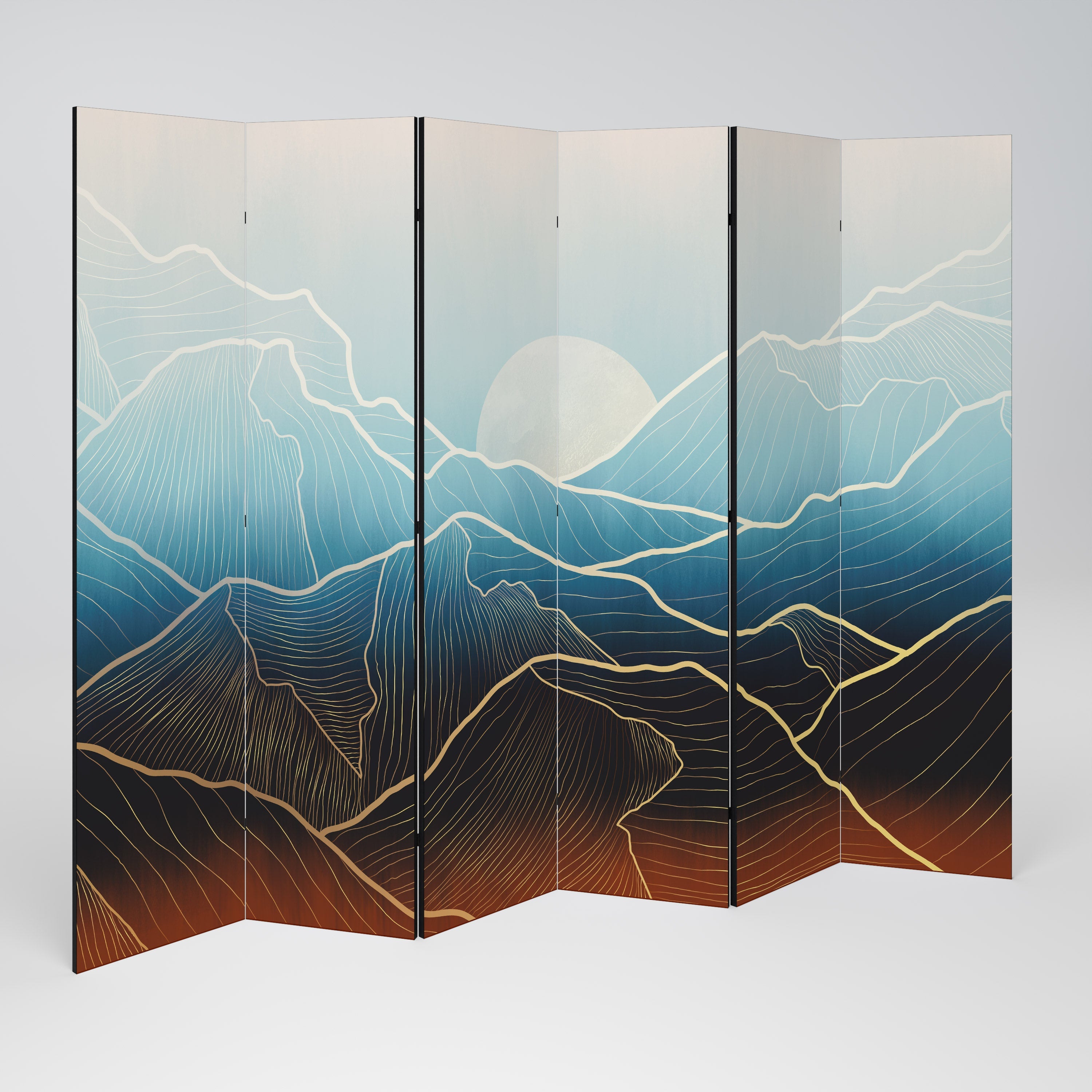 LUNAR SECRETS Decorative 6-Panel Room Divider