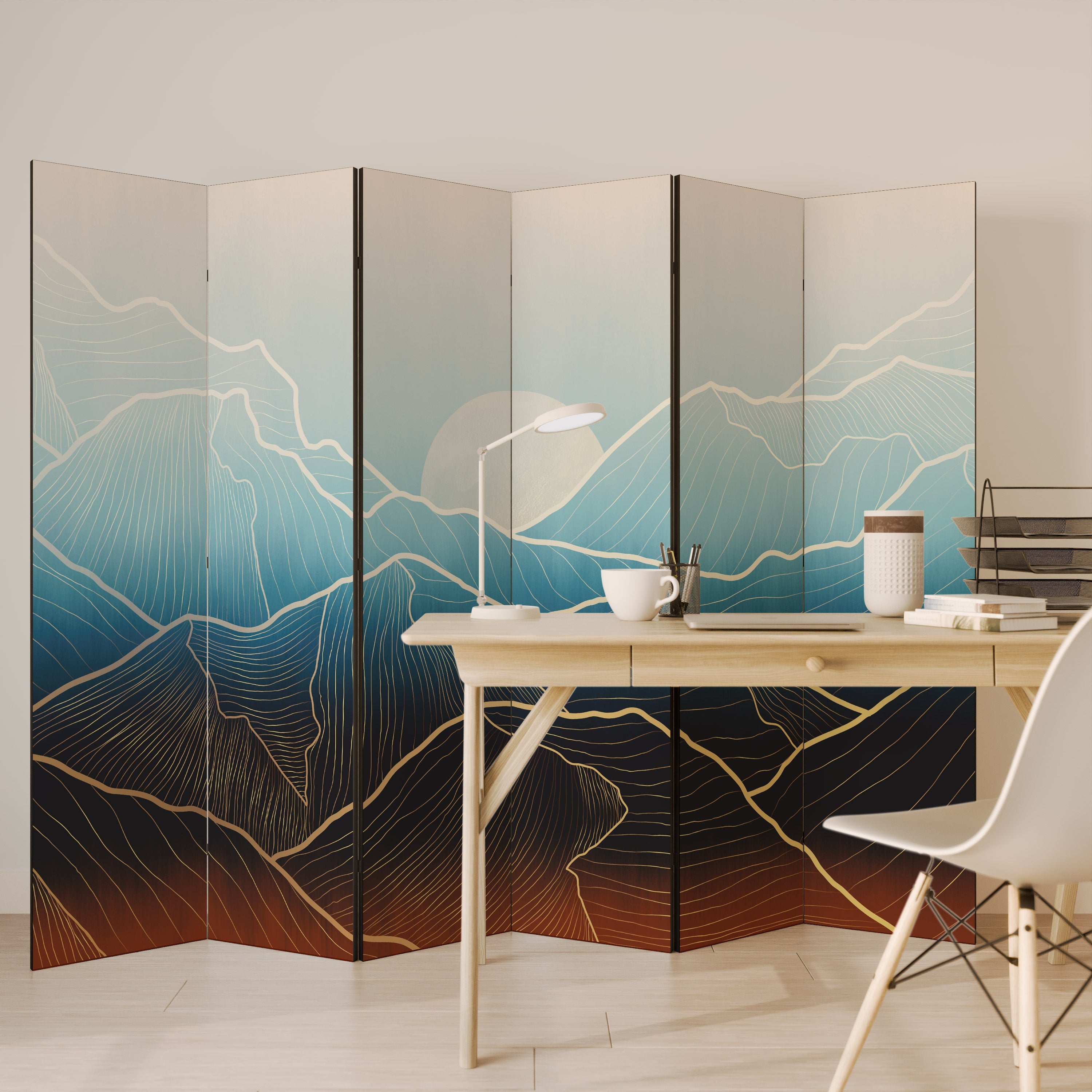 LUNAR SECRETS Decorative 6-Panel Room Divider