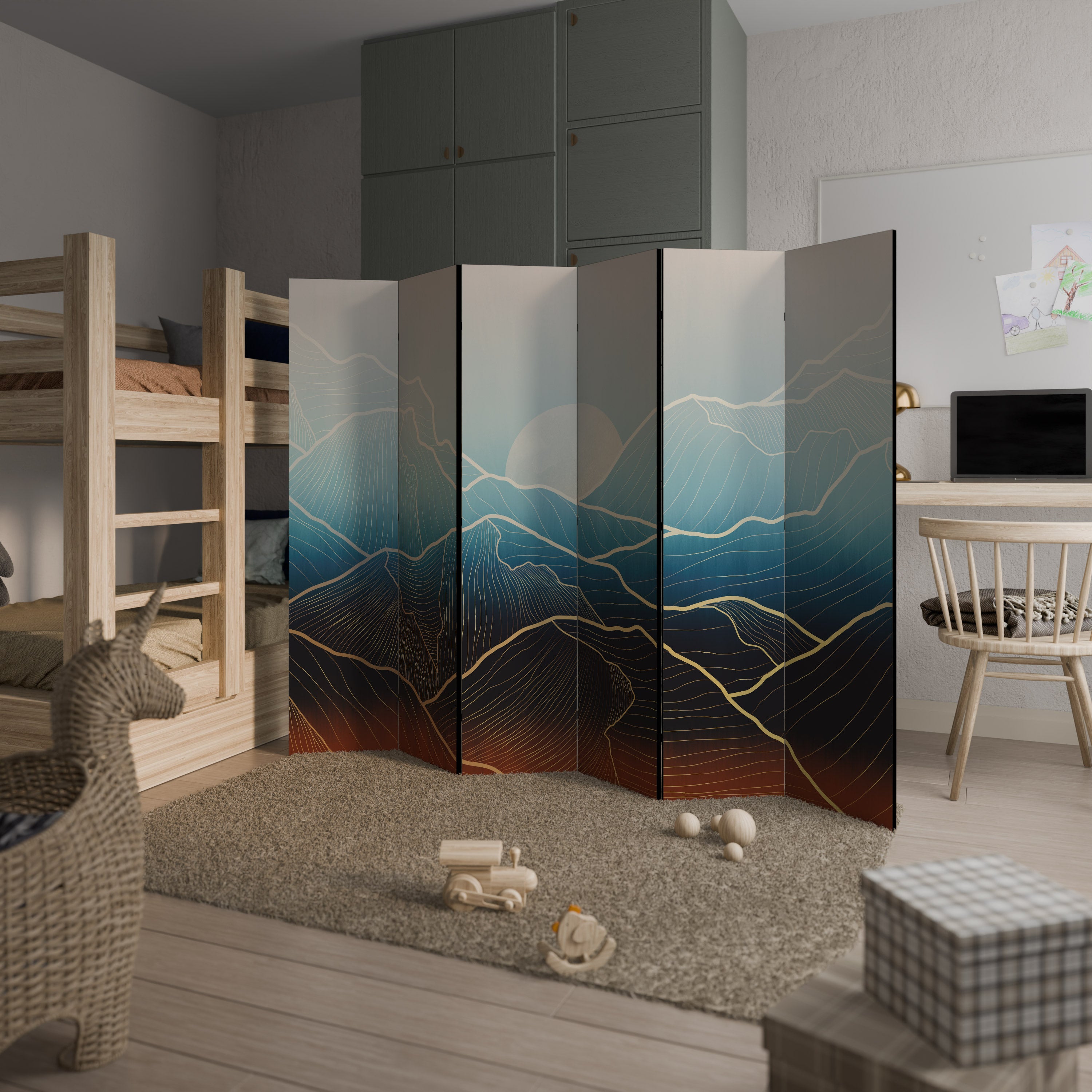 LUNAR SECRETS 6-Panel Room Divider