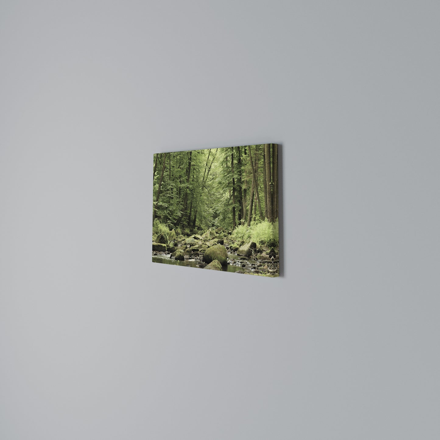 TRANQUIL STONES AND STREAMS Horizontal Canvas Print