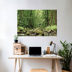 TRANQUIL STONES AND STREAMS Peel and Stick Horizontal Poster