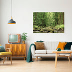 TRANQUIL STONES AND STREAMS Peel and Stick Horizontal Poster