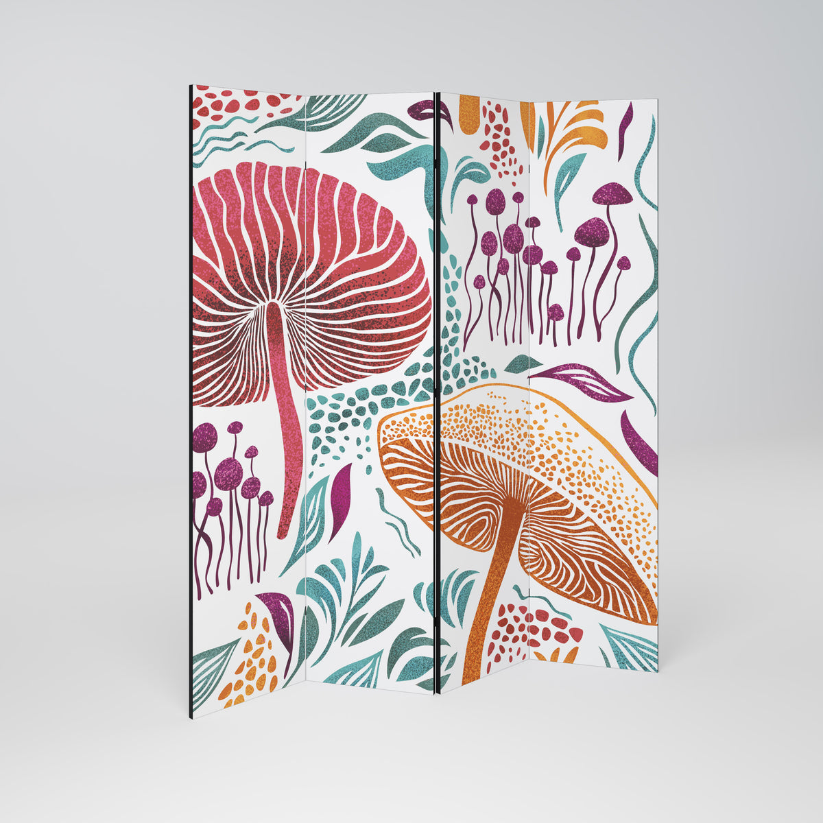 FUNGUS FANTASY Biombo de 4 Painéis