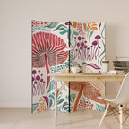 FUNGUS FANTASY Biombo Decorativo de 4 Painéis