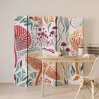 FUNGUS FANTASY Decorative 5-Panel Room Divider