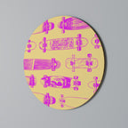 SKATEBOARD ARTISTRY Quadro Redondo Decorativo