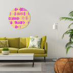 SKATEBOARD ARTISTRY Quadro Redondo Decorativo