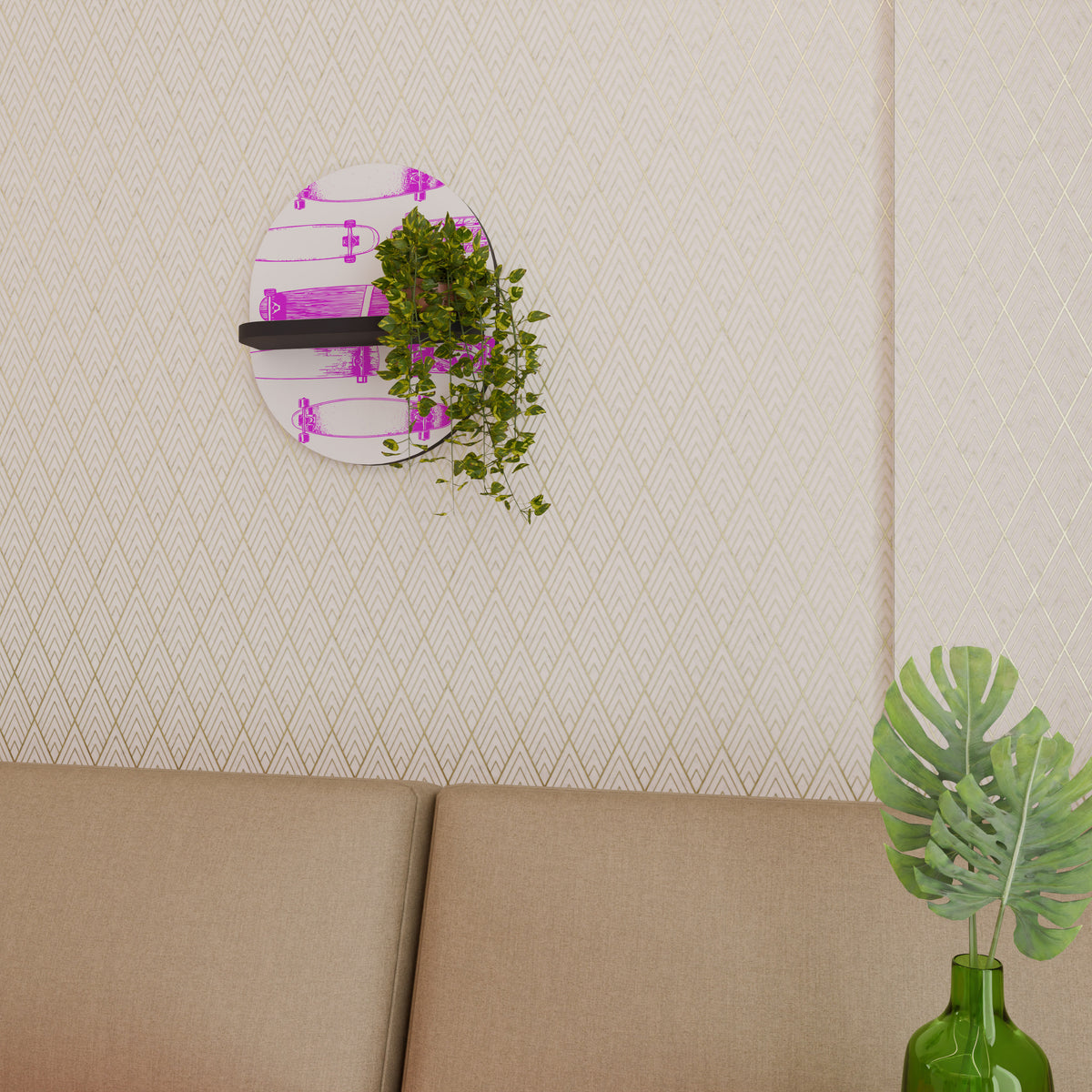 SKATEBOARD SKETCH Art Shelf