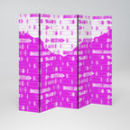 SKATEBOARD MAGENTA Biombo de 5 Painéis
