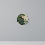 VERDURE ABYSS Prateleira Redonda Decorativa em Acabamento Preto