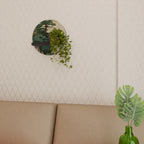 VERDURE ABYSS Prateleira Redonda Decorativa em Acabamento Preto