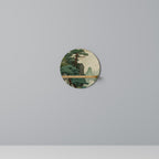 VERDURE ABYSS Prateleira Redonda Decorativa em Efeito Carvalho