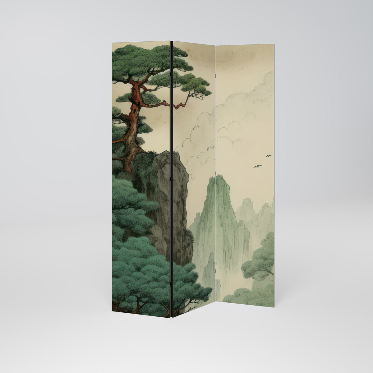 VERDURE ABYSS Biombo de 3 Painéis