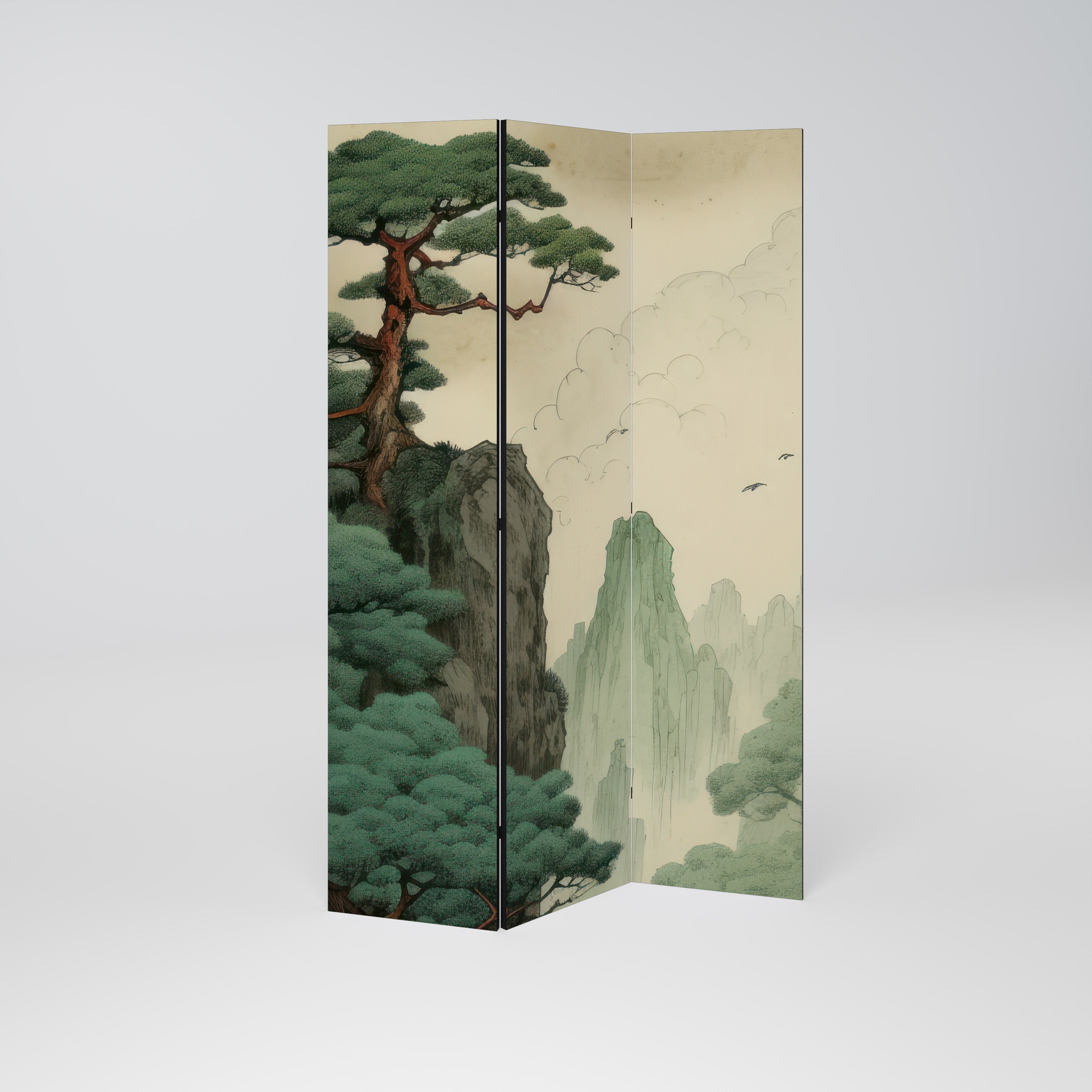 VERDURE ABYSS Biombo de 3 Painéis