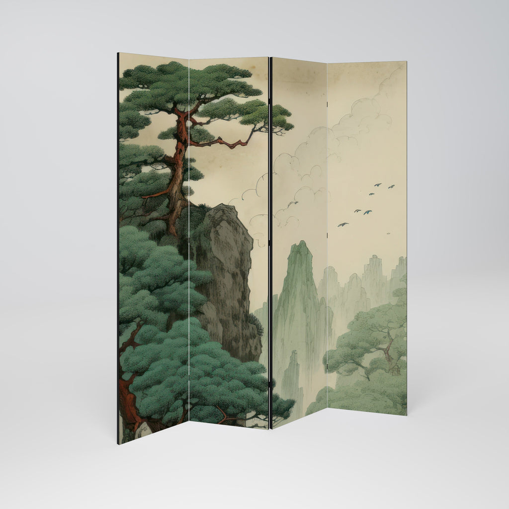 VERDURE ABYSS Biombo Decorativo de 4 Painéis