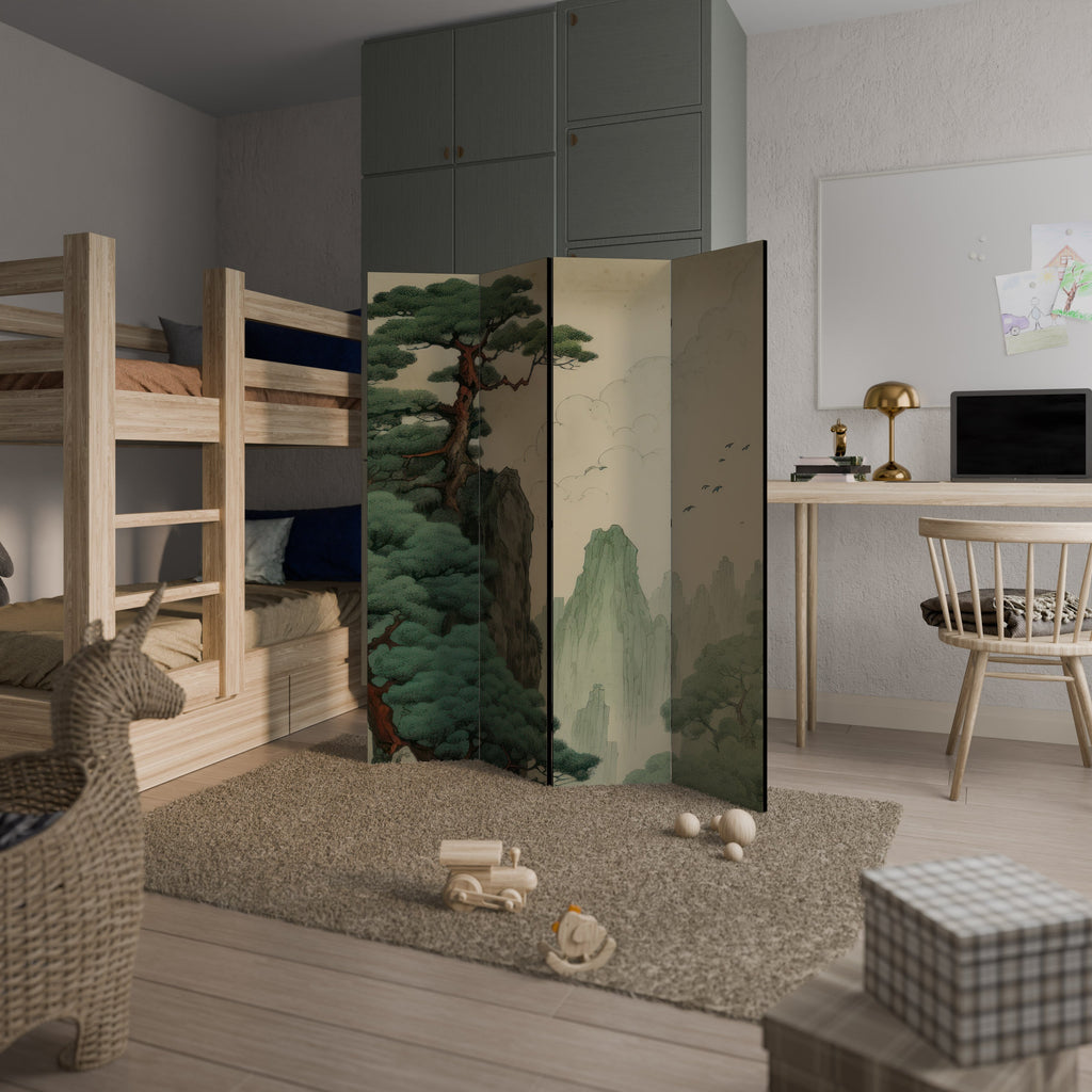 VERDURE ABYSS Biombo Decorativo de 4 Painéis