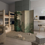 VERDURE ABYSS Biombo Decorativo de 5 Painéis