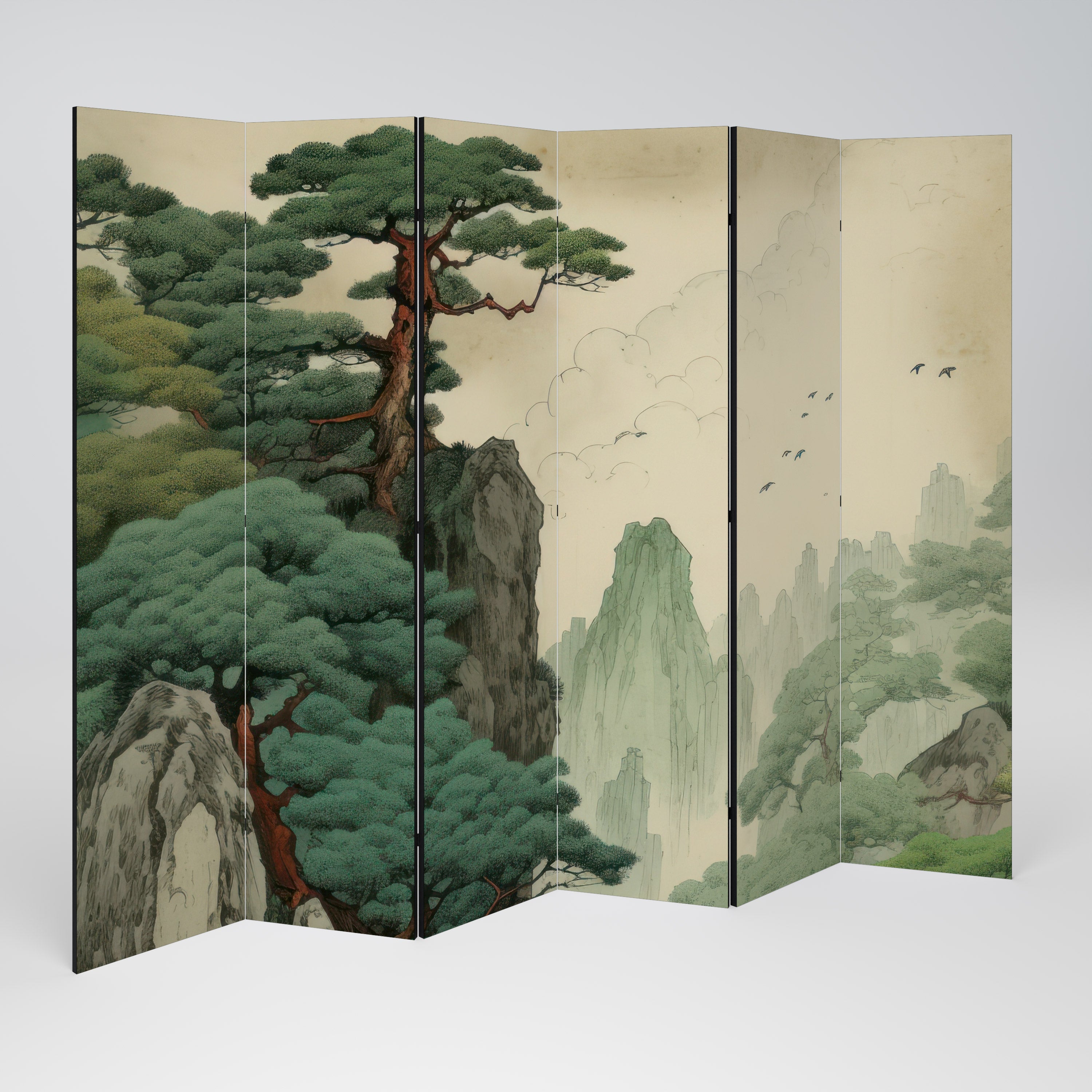 VERDURE ABYSS Decorative 6-Panel Room Divider