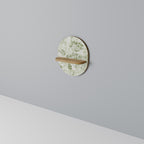 FENNEL BALDACHIN Oval Art Shelf In Oak Effect