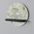 FENNEL BALDACHIN Prateleira Redonda Decorativa em Acabamento Preto