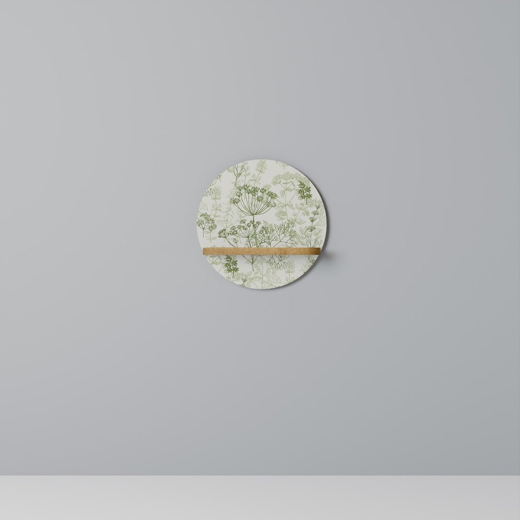 FENNEL BALDACHIN Prateleira Redonda Decorativa em Efeito Carvalho