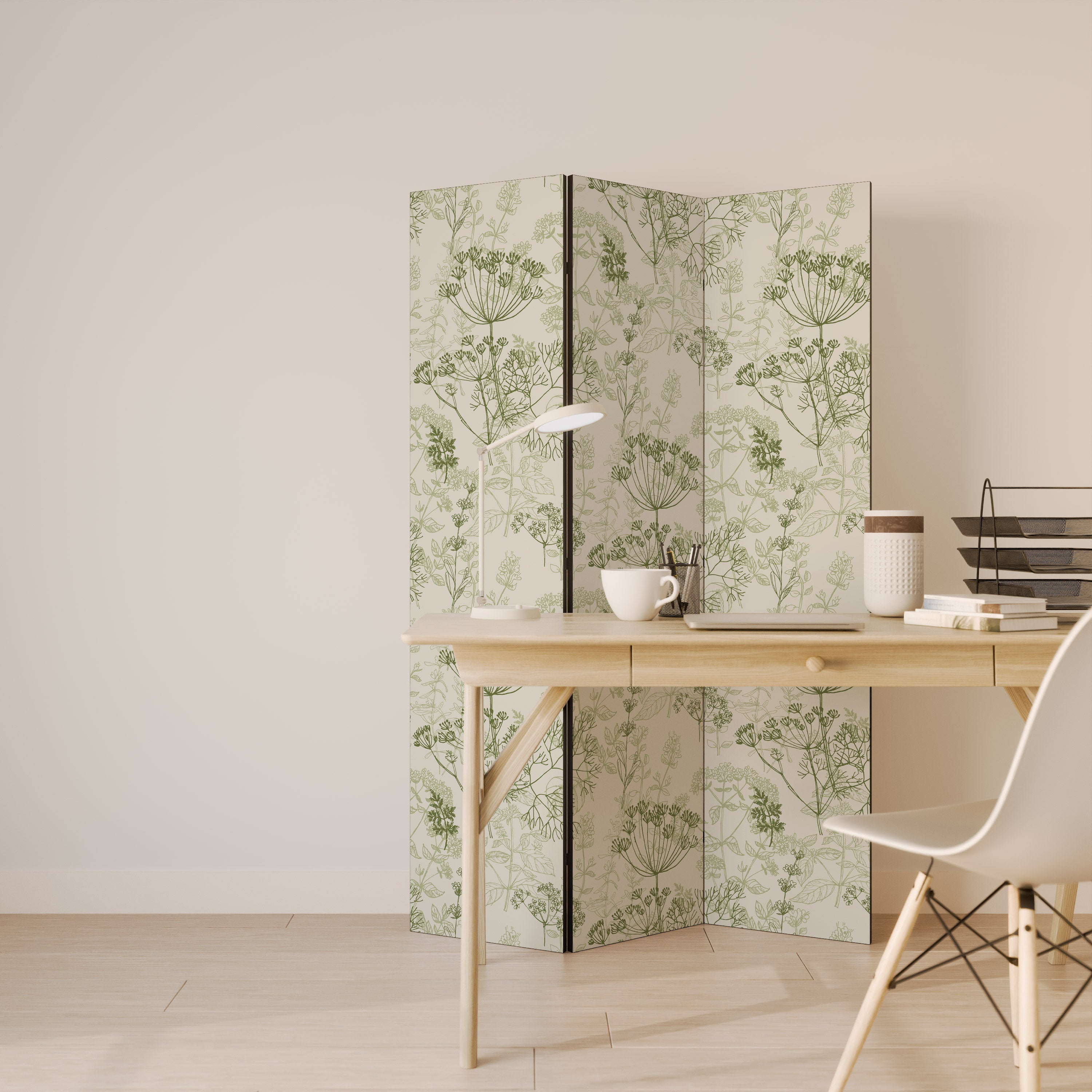 FENNEL BALDACHIN Biombo Decorativo de 3 Painéis