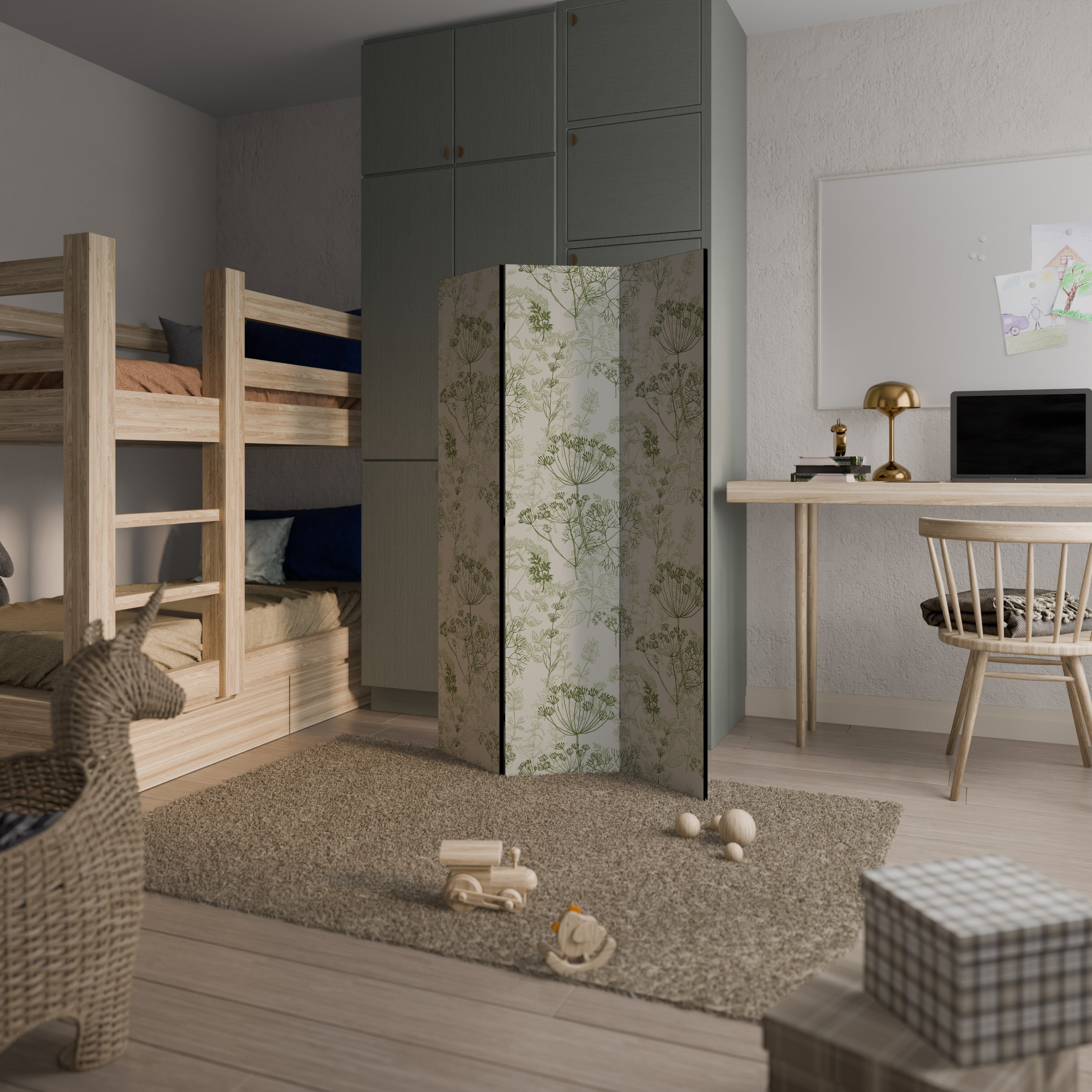 FENNEL BALDACHIN Biombo de 3 Painéis