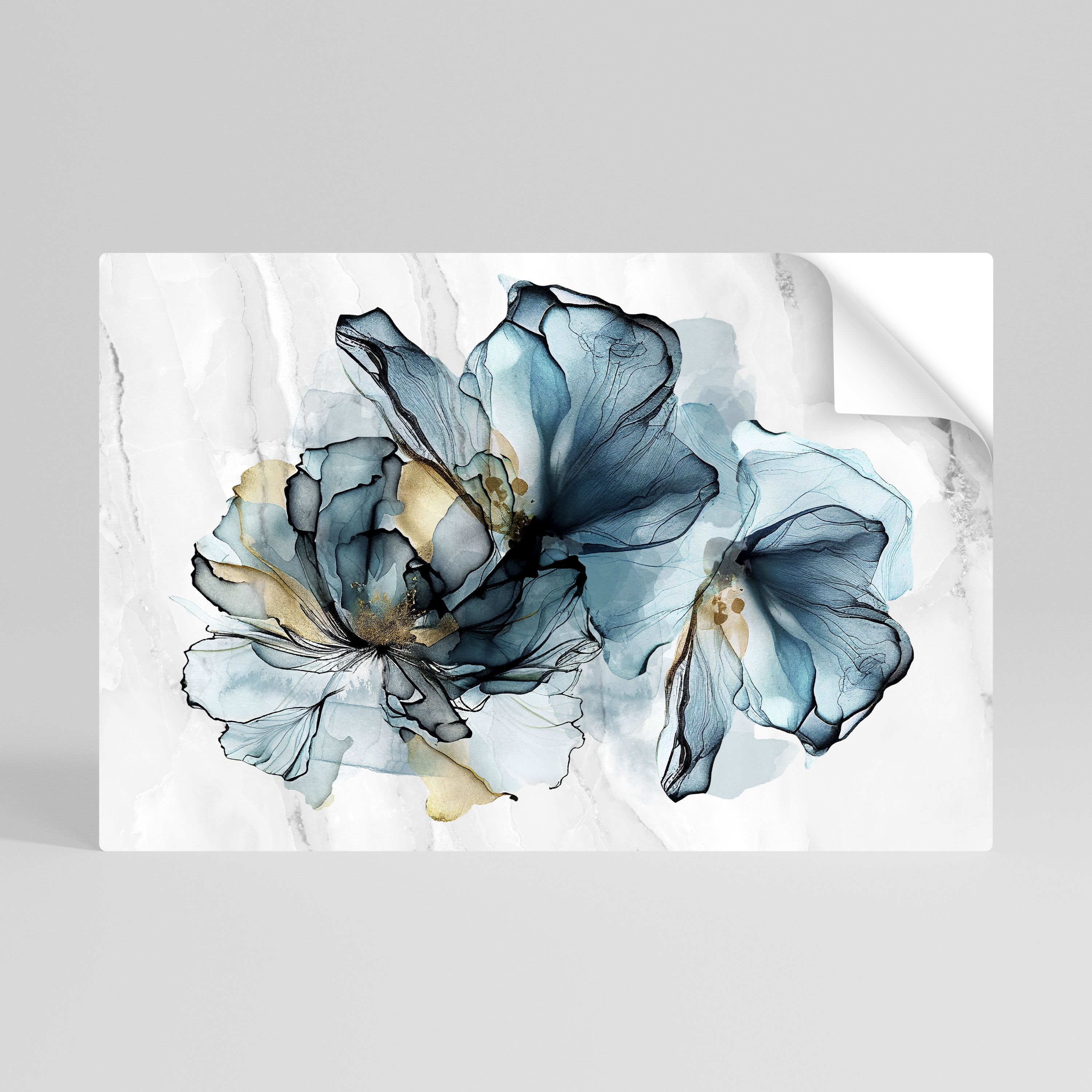 ELEGANT AQUARELLE Póster Autocolante Horizontal