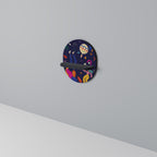 FESTIVE PLEASURES Prateleira Oval Decorativa em Acabamento Preto