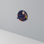 FESTIVE PLEASURES Prateleira Redonda Decorativa em Acabamento Preto