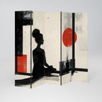 RED SUNSATION Biombo Decorativo de 5 Painéis