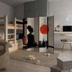 RED SUNSATION Biombo Decorativo de 5 Painéis