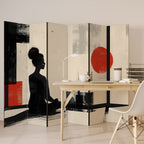 RED SUNSATION Biombo Decorativo de 6 Painéis