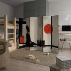 RED SUNSATION Biombo Decorativo de 6 Painéis