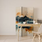 OMINOUS MOUNTAINS Decorative 3-Panel Room Divider