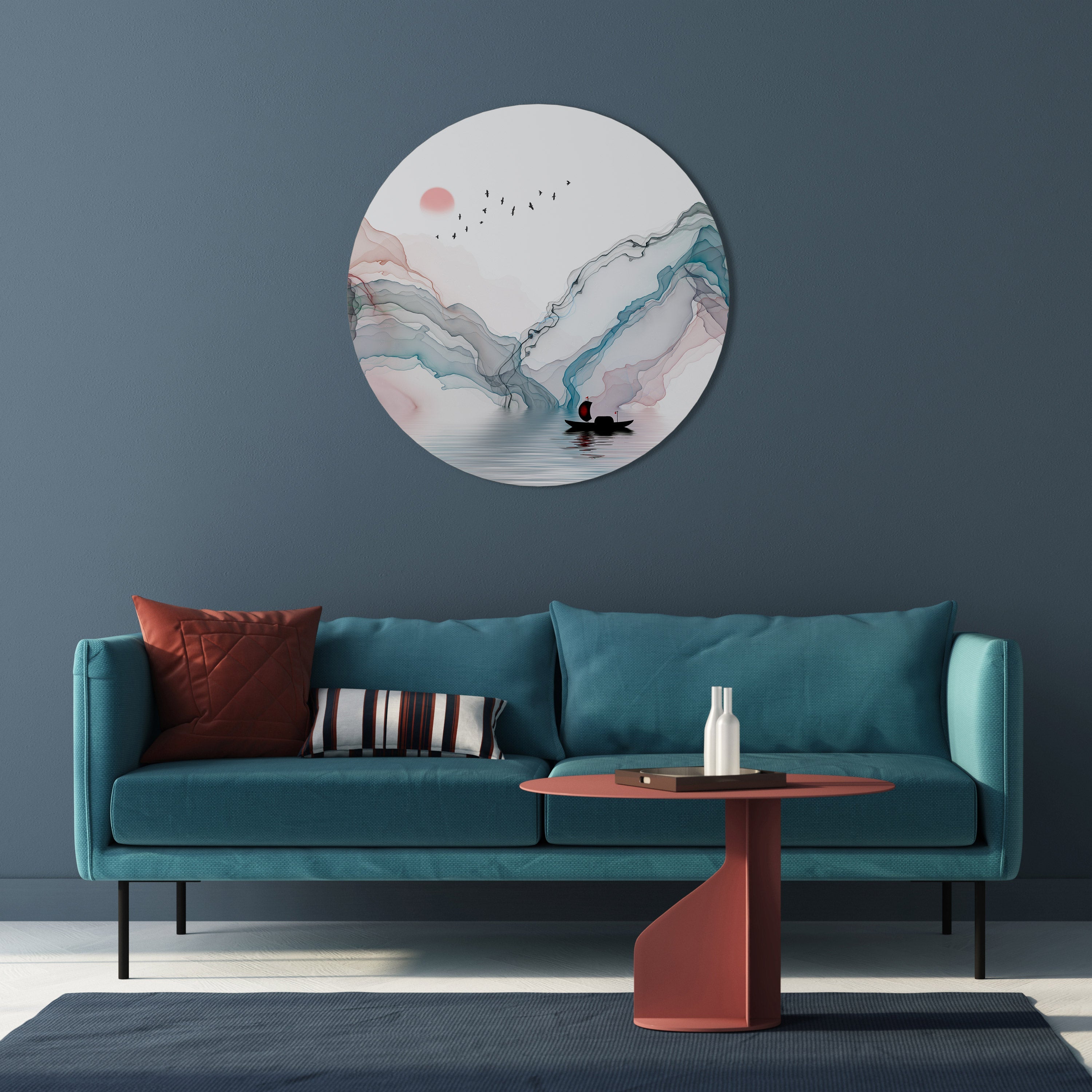VELVET CROSSING Round Wall Art