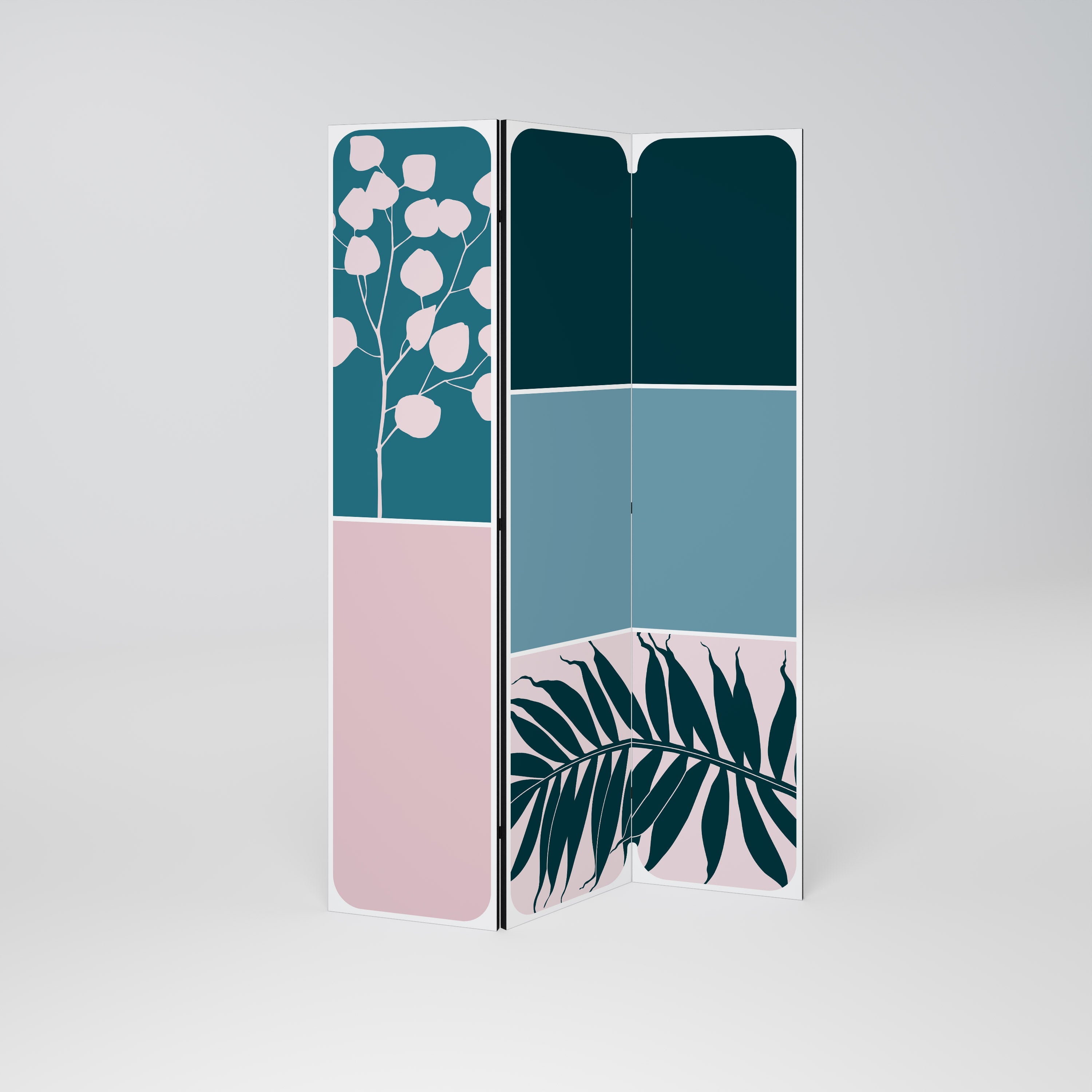 COMBINATION OF SHAPES Biombo Decorativo de 3 Painéis