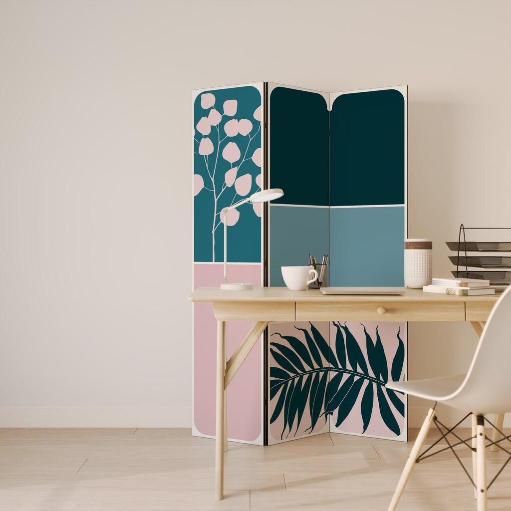 COMBINATION OF SHAPES Biombo Decorativo de 3 Painéis