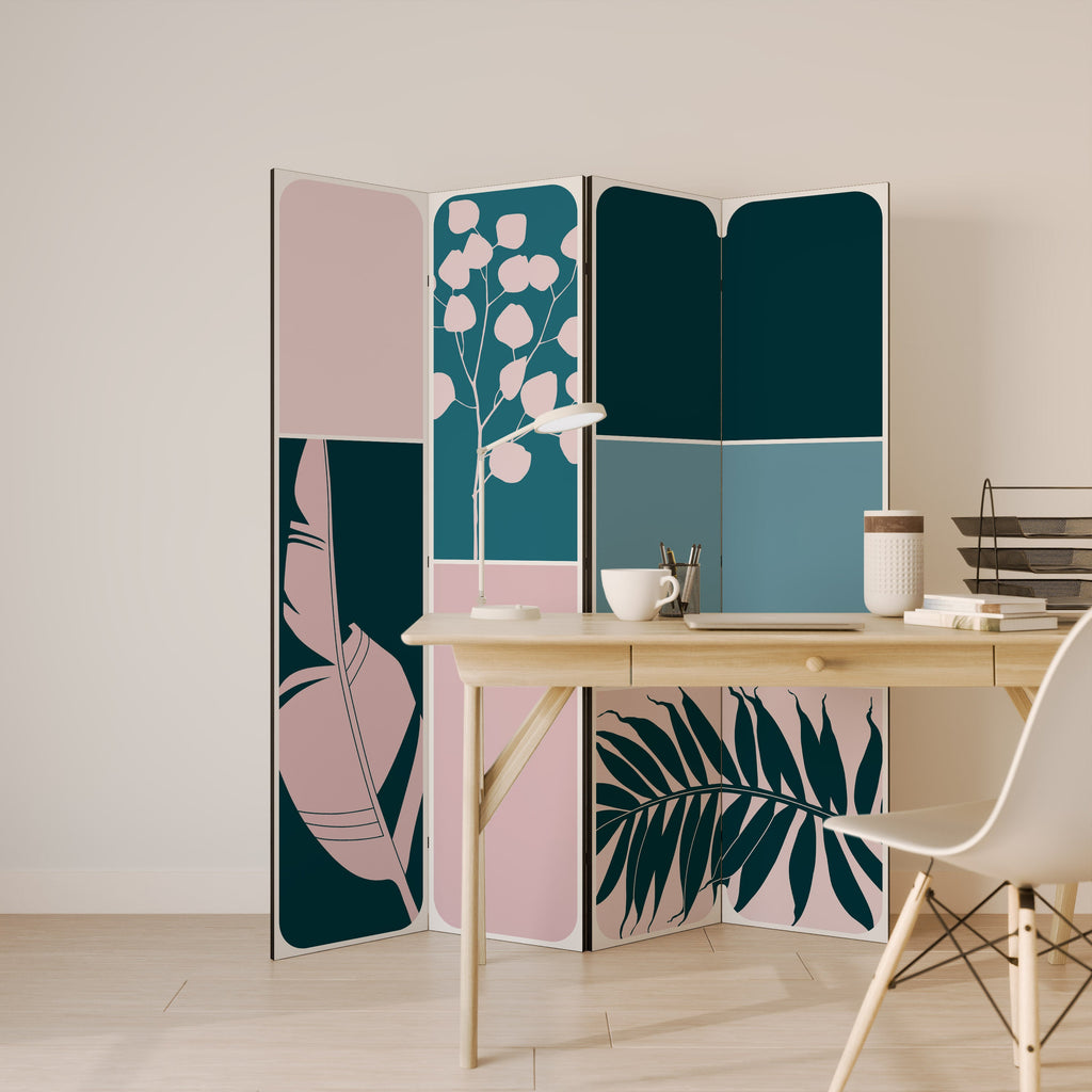 COMBINATION OF SHAPES Biombo Decorativo de 4 Painéis