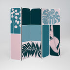 COMBINATION OF SHAPES Biombo de 5 Painéis