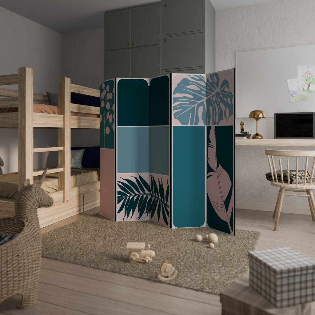 COMBINATION OF SHAPES Biombo de 5 Painéis