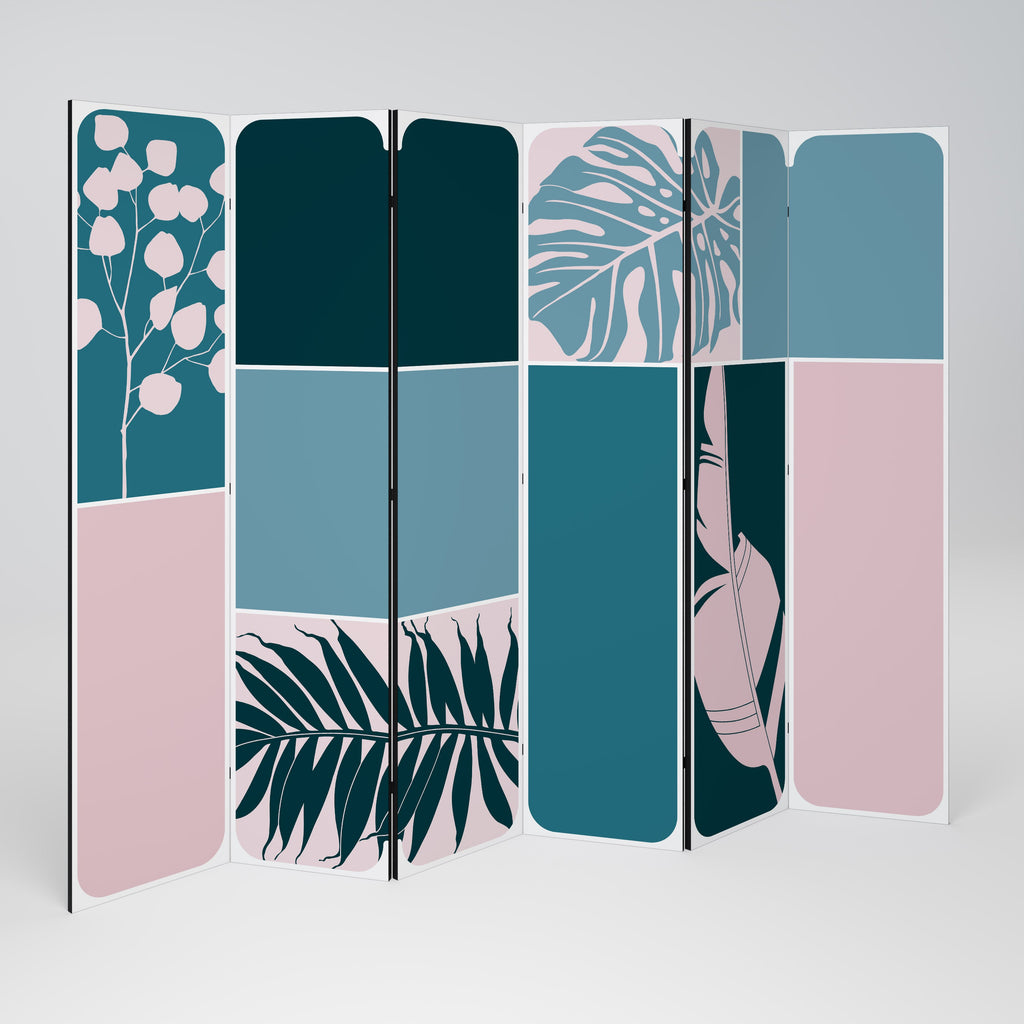 COMBINATION OF SHAPES Decorative 6-Panel Room Divider