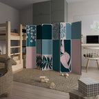 COMBINATION OF SHAPES Decorative 6-Panel Room Divider