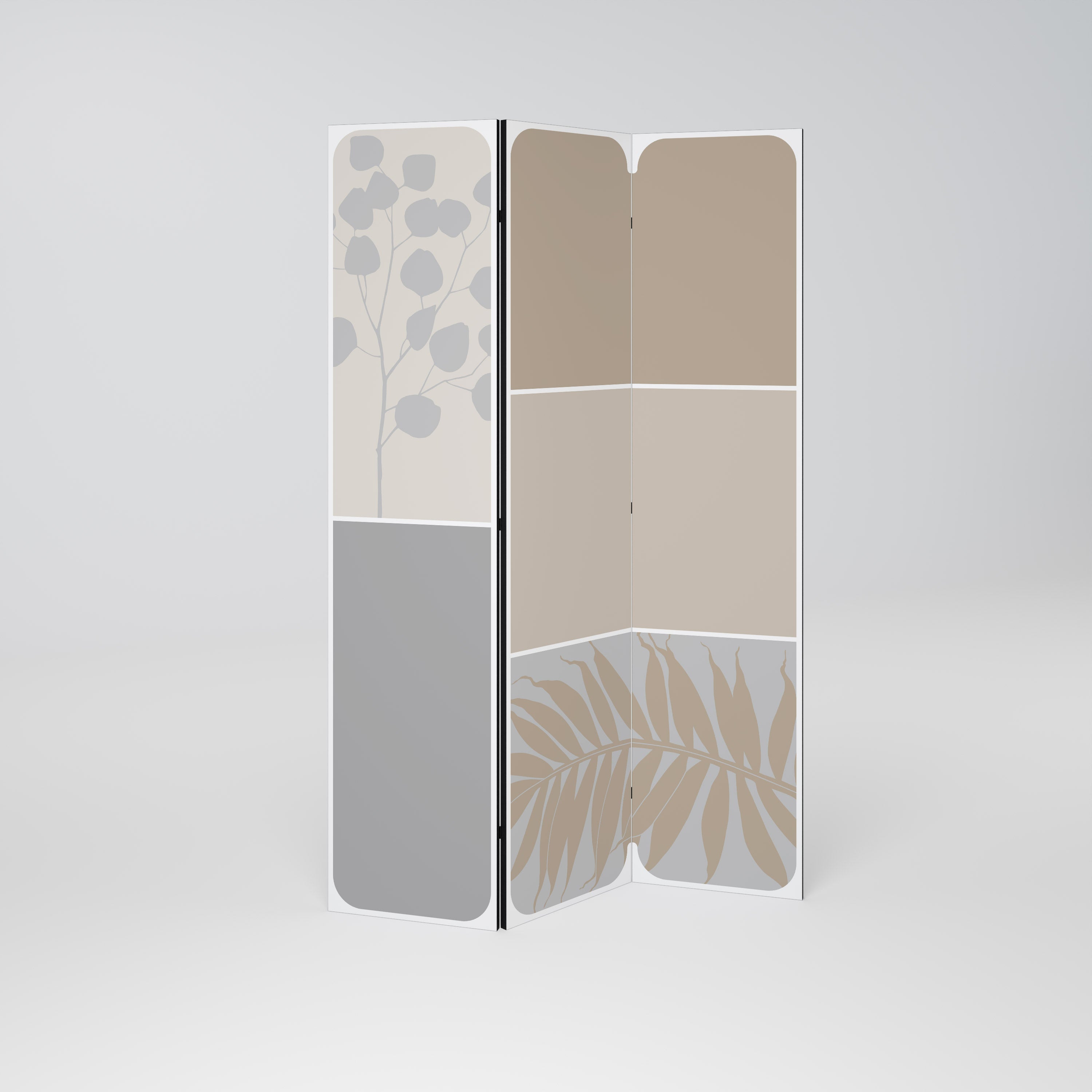 TROPICAL SHAPES Biombo de 3 Painéis