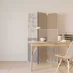 TROPICAL SHAPES Biombo Decorativo de 3 Painéis