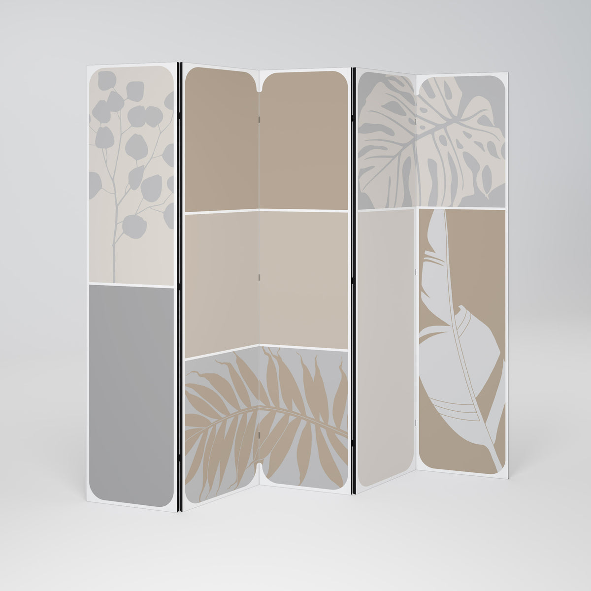 TROPICAL SHAPES Biombo de 5 Painéis