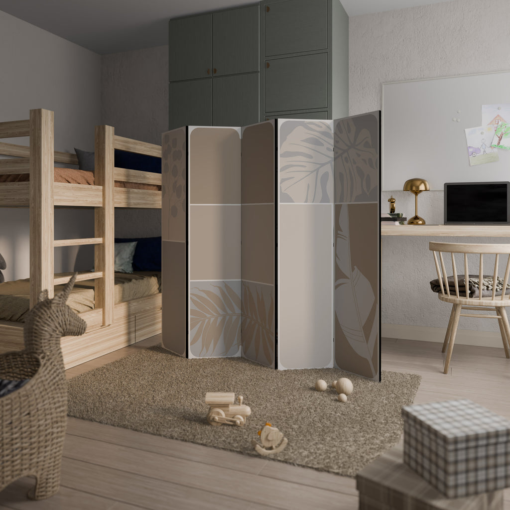 TROPICAL SHAPES Biombo de 5 Painéis