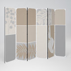TROPICAL SHAPES Decorative 6-Panel Room Divider