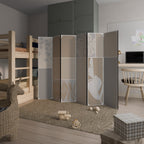 TROPICAL SHAPES Decorative 6-Panel Room Divider